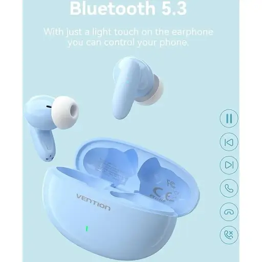 Навушники TWS Vention Elf Earbuds E01 Blue - фото 3
