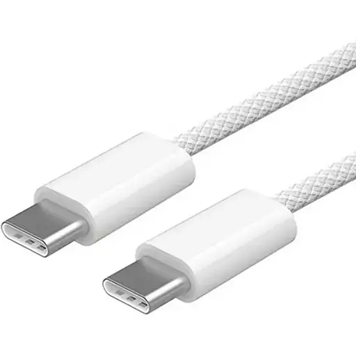 Кабель PD 60W USB-C на USB-C (1m) Woven для Apple (OEM) white - фото 5