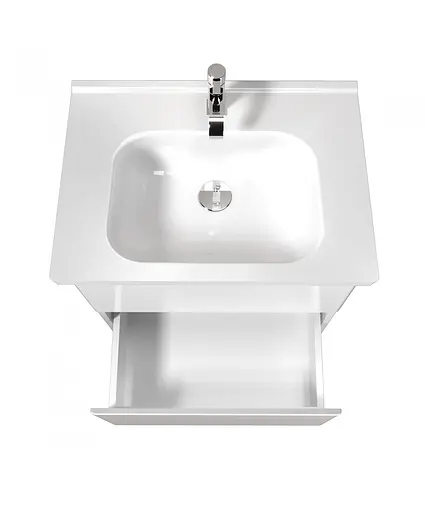 Тумба Мойдодир Палермо 70-U в ванну з умивальником Creavit ID-70 Білий - фото 6