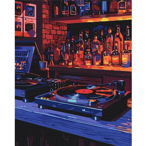 Картина по номерам на подрамнике BrushMe Атмосфера вечера