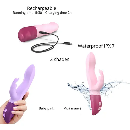 Вібратор-кролик Love To Love Hello Rabbit Rose - фото 6