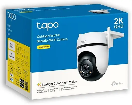 IP-Камера TP-Link Tapo C520WS 4MP N300 1xFE LAN зовнішня поворотна - фото 9