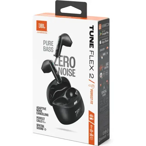 Гарнітура JBL Tune Flex 2 Black (JBLTFlex2BLK) (7065583) - фото 6
