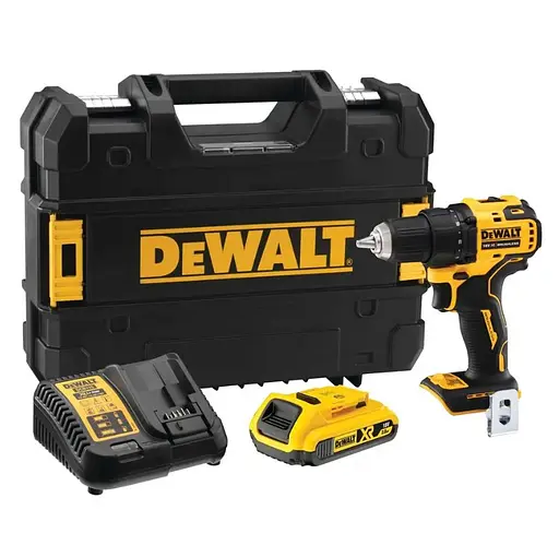 Дрель-шуруповерт аккумуляторный DeWalt с АКБ и ЗП DCD708D1T - фото 1