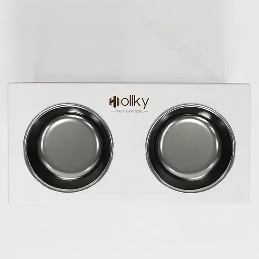 Hollky Base XL40 — миски на підставці для великих собак (2 × 1,8 л, висота 40 см) - фото 4