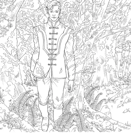 Двір шипів і троянд. Розмальовка - фото 17