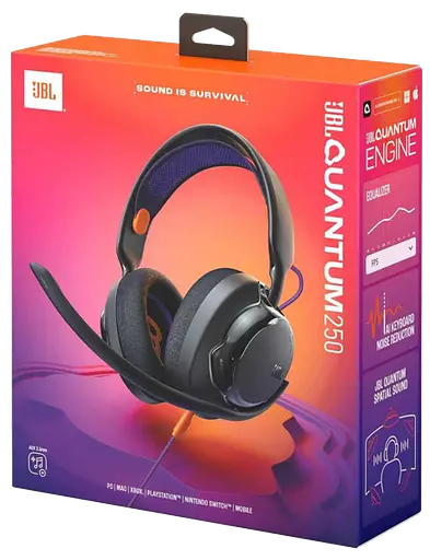 Гарнитура JBL QUANTUM 250 Black (JBLQTUM250BLK) - фото 7