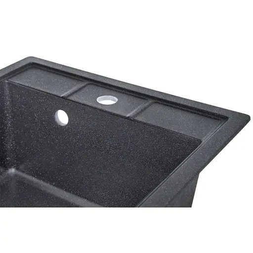 Кухонна мийка Lidz 460x515/200 BLM-14 (LIDZBLM14460515200), Чорний - фото 6