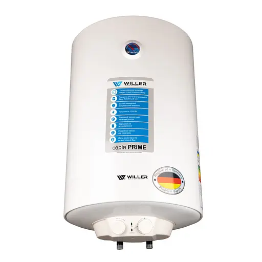 Водонагреватель Willer PRIME, 1500 Вт, сухой ТЭН, 80 л, цилиндрический, вертикальный, белый (EV80DR) - фото 2