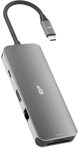 Док-станция - хаб Usb-C Silicon Power 8-in-1 SR30 Docking Station - фото 6