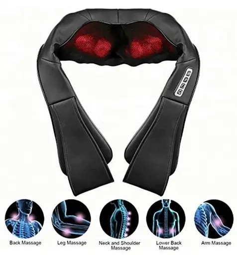 Массажер для шеи, плеч и спины А-785 Черный - фото 9