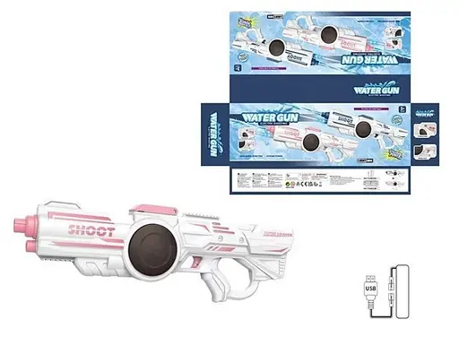 Водяний автомат рожевий на акумуляторі 3.7 V, YG8022-25 - фото 2