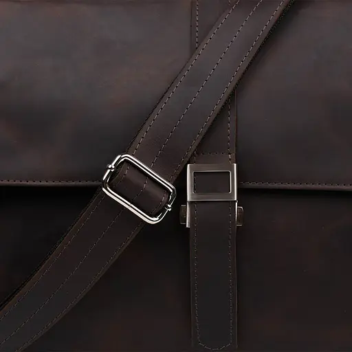 Шкіряна чоловіча сумка через плече TARWA 36,5х30х11 см nsa0001254 - фото 9