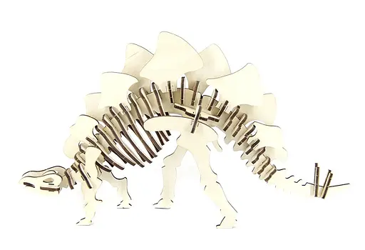 Дерев'яний конструктор "Стегозавр" 50 деталей - фото 2