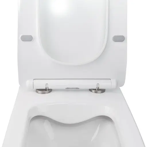 Унитаз подвесной Qtap Crow безободковый с сиденьем Soft-close QT05335170W - фото 4