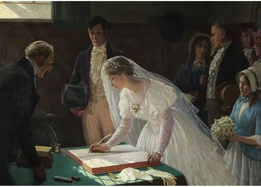 Пазл Art Puzzle Регистрация брака Эдмунд Лейтон 1000 эл. (5246) - фото 2