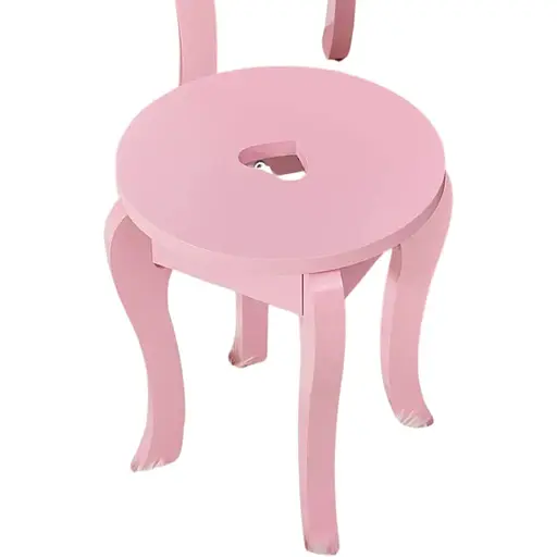 Детский туалетный столик Chomik Elsa с зеркалом + розовый стул - фото 5