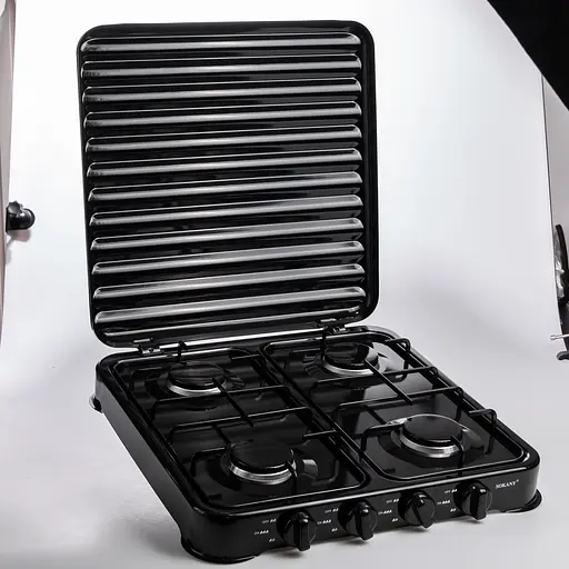 Газова плита настільна Sokany SK-6004-Black 4 конфорки Чорний - фото 9