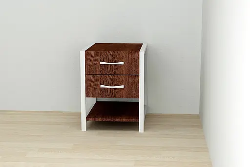 Тумба універсальна Ferrum-decor Вів'єн 2/1 50x41x40 білий ДСП Венге 16мм (FRD-106180) - фото 4