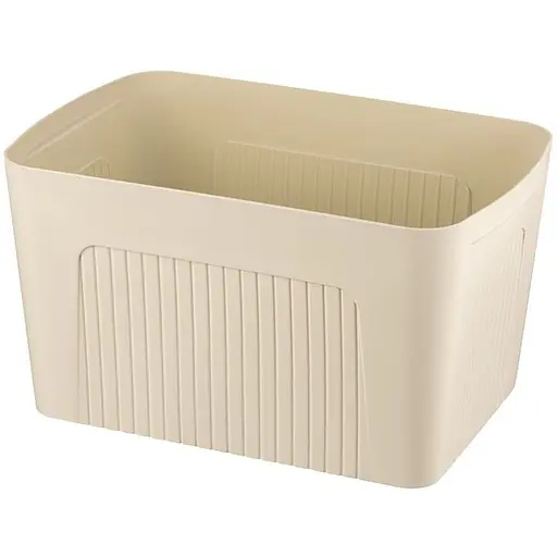 Ящик для зберігання Ardesto 45.5 x 31 x 24.5 см з кришкою 23 л бежевий (ARHC2523B) - фото 2