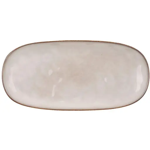 Блюдо овальне керамічне BonaDi Casual 31*15см бежевий 344-217