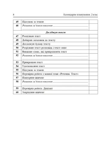 Календарне планування. 2 клас. 2 семестр - фото 10