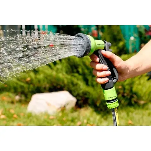 Пістолет для поливу пластиковий Presto-PS насадка на шланг (7202G) - фото 3
