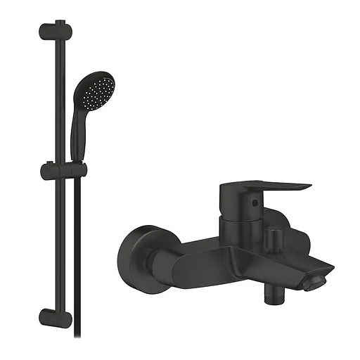 Змішувач для ванни Grohe QuickFix Start Black UA30330702, Чорний матовий - фото 1
