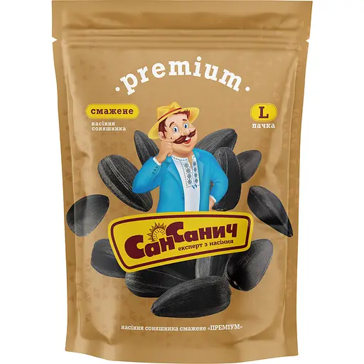 Насіння соняшника Сан Санич Преміум смажене 140 г