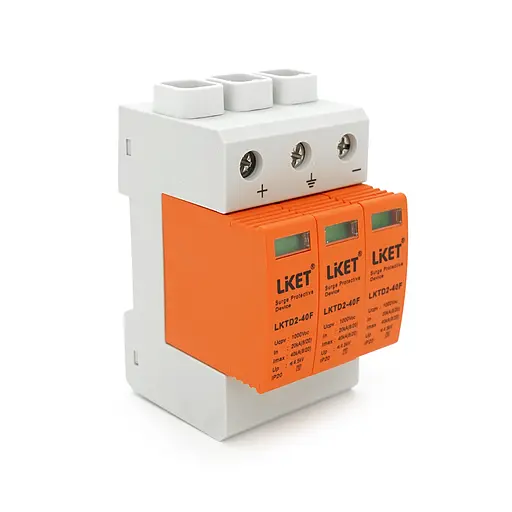 Фотогальванічний захист від перенапруги постійного струму LKTD2 - 40F 40kA з дистанційною сигналізацією - фото 1