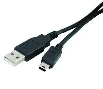 Кабель USB 2.0 AM - miniUSB (5P), 1.8 м, чорний, Atcom, феритовий фільтр (3794) - фото 1