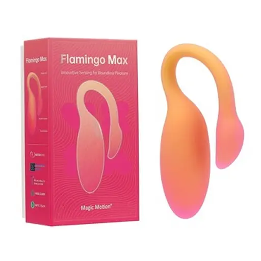 Віброяйце Magic Motion Flamingo Max 11 см помаранчевий - фото 6
