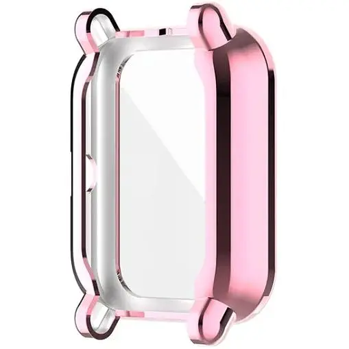 Чехол-накладка DK Silicone Face Case для Xiaomi Amazfit Bip / Bip Lite (012417) (pink rose) - фото 4