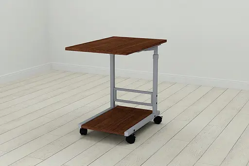 Стол приставной Ferrum-decor Френа 62x40x60 металл Серый ДСП Венге 16мм (FRD-105400)