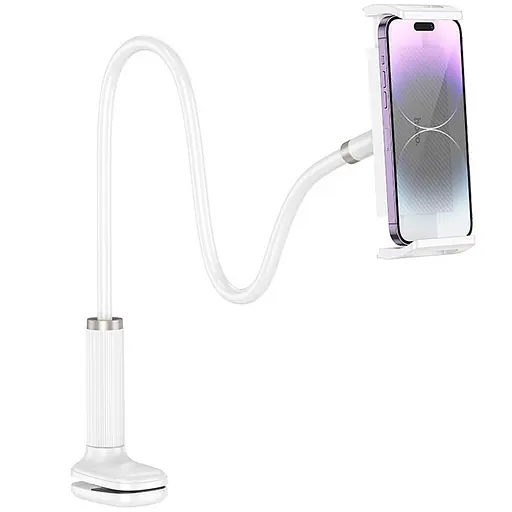 Регульована підставка для телефону/планшета Hoco HD10 Bamboo lazy stand White - фото 2