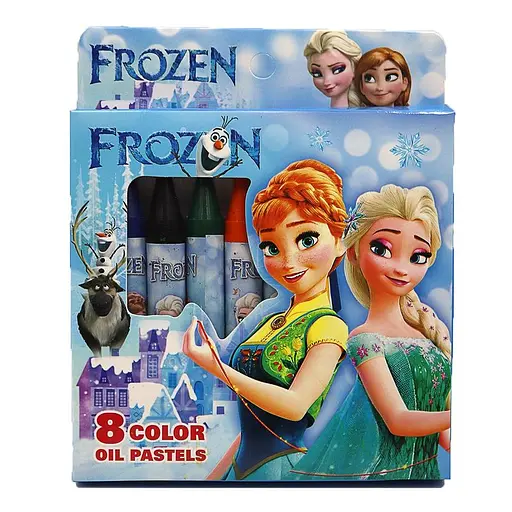 Крейда пастель FZ, 8 кольорів, пластиковий піддон, d/13 мм