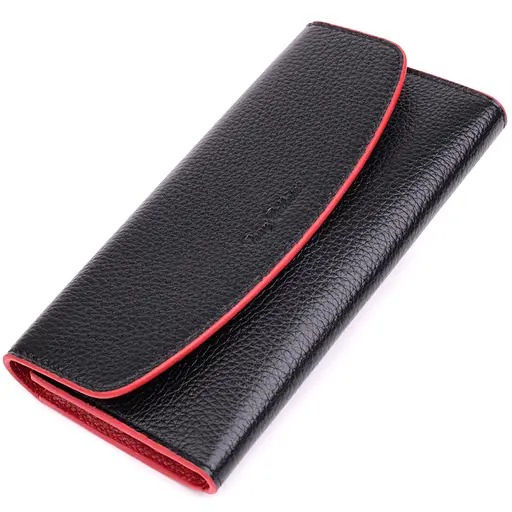 Женский кошелек с треугольным клапаном из натуральной кожи Tony Bellucci 19х9х1.5 см acs0029601 - фото 1