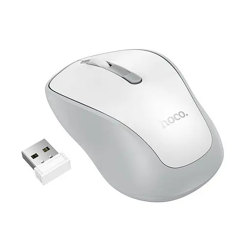Компьютерная мышь Hoco GM41 Exciting dual-mode business wireless mouse Белый - фото 1