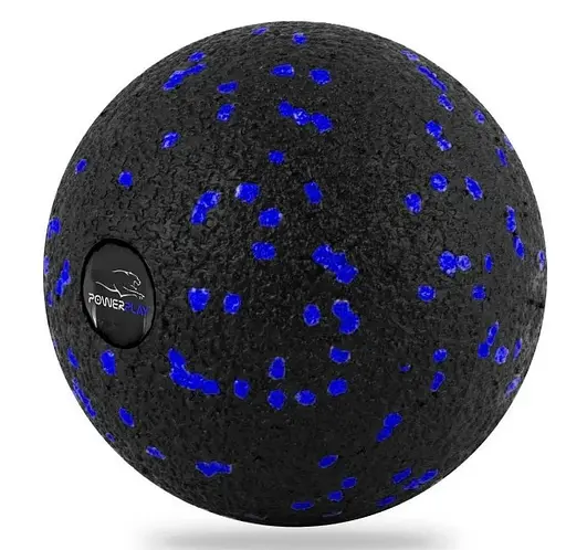 Набір для масажу та йоги PowerPlay PP_4096 (Ролик 33*14 + 2-ва мячі) Blue + гумка 7.5 кг (PP_4096_Blue) - фото 3