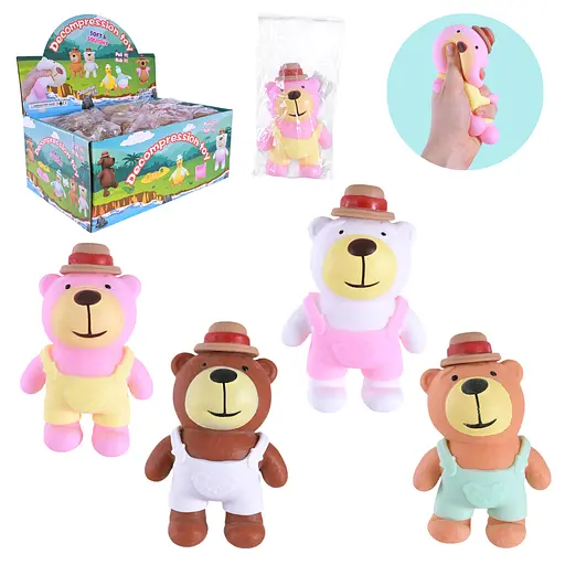 Антистрес ведмедик, 15 см (В асортименті) - фото 2