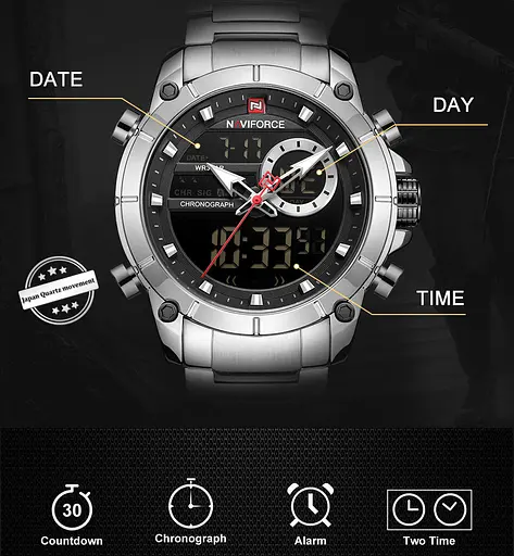 Годинник Naviforce Jazz Silver - фото 7