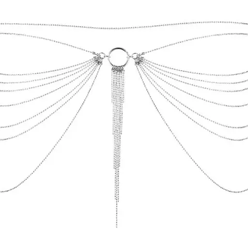 Цепочка трусики или лиф Bijoux Indiscrets Magnifique Waist Chain украшение на тело silver - фото 2