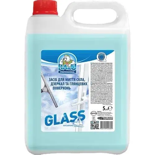 Средство для мытья стекол зеркал и глянцевых поверхностей Balu Glass 5 л