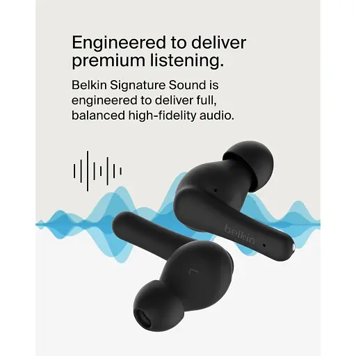 Наушники Belkin TWS Soundform Rhythm True Wireless черные - фото 6