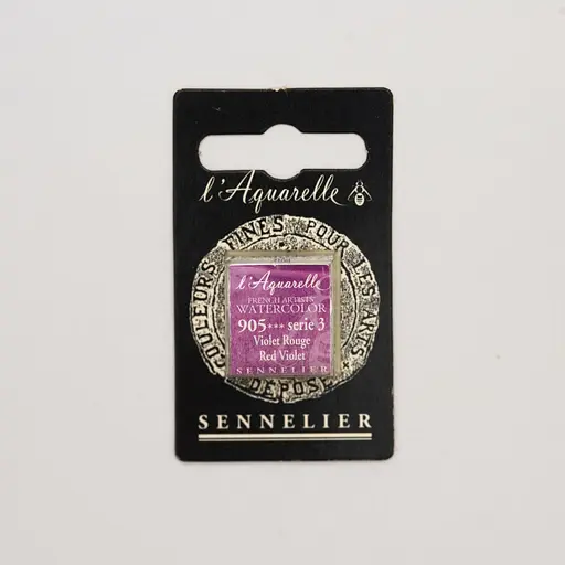 Акварельна фарба Sennelier, полукювета, S3, Червоно-фіолетовий (Red Violet)