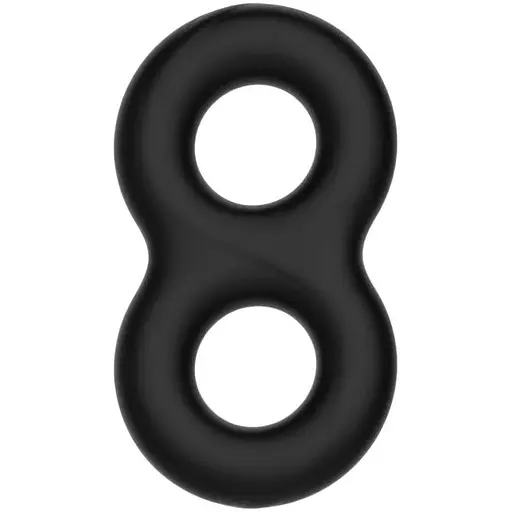 Эрекционное кольцо Crazy Bull Super Soft Silicone Double II Cock Ring черный