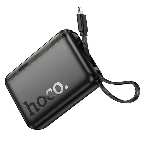 Портативний ЗП Power Bank Hoco J139 Hero 22.5W+PD20W + Lightning 10000 mAh Black - фото 3