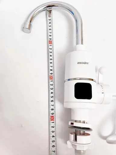Проточний кран-водонагрівач на мийку Zegor EC-701 LED з ПЗВ 30412 - фото 9