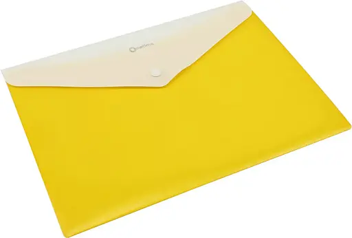 Папка-конверт А4 конверт на кнопці O35206 Optima, 2 відділи (4044572552064) Жовтий - фото 1