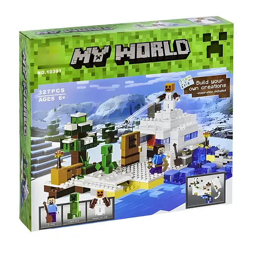 Конструктор My World Сніжний притулок на 327 деталей (BK10391) - фото 3